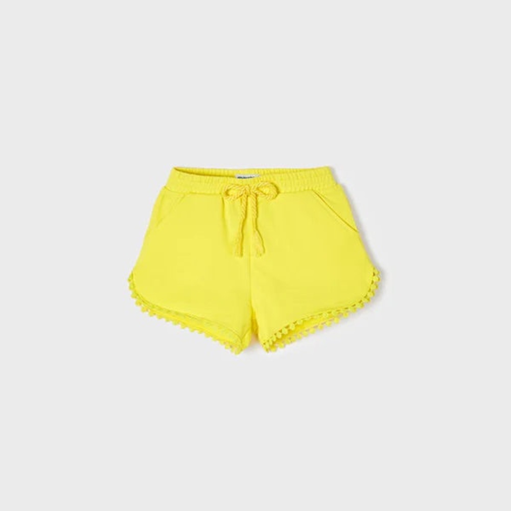 Size 7 Girls Mayoral Sunny Yellow Kids Shorts